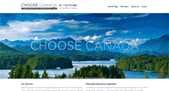 Desktop Screenshot of choosecanada.net